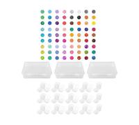 Colcolo 2.6mm Beads Kit Multicolor Jewelry Making Crafting Art Decorations for Room for Kids Crafts Melt Beads, 72 Colors