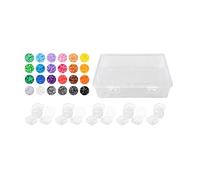 Colcolo 2.6mm Beads Kit Multicolor Jewelry Making Crafting Art Decorations for Room for Kids Crafts Melt Beads, 24 Colors