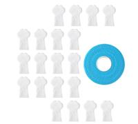 Colcolo 20 Pieces Disposable Dog Booties Wound Protectors with 1 Roll Dog Paw Bandage Dog Disposable Foot Covers for Indoor Outdoor, S