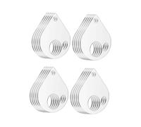 Colcolo 20Pcs Transparent Thread Drops Acrylic Floss Drops Reel with Holes Cross Stitch Tread Bobbins for Enthusiasts Beginners Home