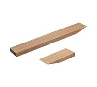 Colcolo 2Pcs Wood Guitar Neck Blank DIY Handmade 14 Degree Split Guitar Headstock Guitars Making Material Replacement for Repairing