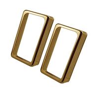 Colcolo 2x Brass Double Coil Pickup Covers for Electric Guitar Accessories, Golden, as described
