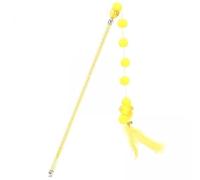 Colcolo 2x Cat Feather Teaser, Interactive Toy, Training Teaser Toy, Funny IQ Improving Teasing for Kitten, Indoor Cats