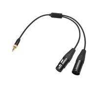 Colcolo 3.5mm to 2 Light Cable for Lighting & Controller 30cm Cb-3.5C-1/2 3.5mm TRS to Male Female