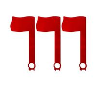 Colcolo 3Pcs Mailbox Flags Replacement,Mail Flag Weather Resistant Easy Installation Red Mailbox Accessories Outdoor Acrylic, 17.5X8CM
