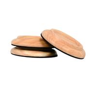 Colcolo 3Pcs Piano Caster Cups Upright Piano Wheel Floor Protector Heavy Duty Piano Pedal Cushion Replacement Part Piano Foot Covers, wood