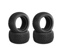 Colcolo 4 Pieces Rubber Tires Tyre,Remote Control Car Tyre,for 1/16 1/12 Vehicle Grass Tire Set Upgrade Sponge Insert