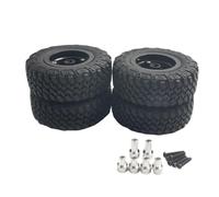 Colcolo 4Pcs 1/12 Scale RC Car Wheel Tires Repair Parts Professional Modification Toy Vehicle Accessories Easy Installation for MN82