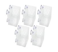 Colcolo 5Pcs Aquarium Plant Holder Aquatic Plant Mesh Net Pots Hangers Sturdy Basket Water Plants Holders for Garden Landscape Pond, Clear