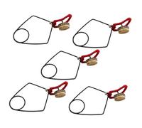 Colcolo 5Pcs Flute Button Key Pad Indentation Clips Metal DIY Lightweight Easy to Use Reliable Flute Repair Tools for Musician Player