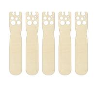 Colcolo 5Pcs Herb and Leaf Scrapers Leaf Herb Stripping Tool Wooden Kitchen Tool
