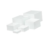 Colcolo 6Pcs Buffet Riser Dessert Table Display Set, Acrylic Cube Dessert Display Stands, Display Stands Holder, Cube Polished Display Nesting Buffet Riser for Christmas Food, Catering, Jewelry