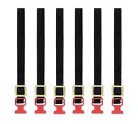 Colcolo 6Pcs Luggage Rope Roof Rack Tie Down Strap Sturdy 1/10 Professional Repair Black Portable for RC Hobby Car Vehicles DIY Accs, Red