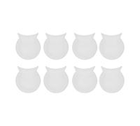 Colcolo 8 Pieces Clarinet Oboe Thumb Rest Cushion Clarinet Finger Support Comfortable Soft Thumb Protector for Woodwind Instrument, White