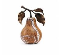 Colcolo Abstract Sculpture For Modern Tabletop, size to 3, Pear Ornament, Modern Minimalist Style, Made Of Metal And Marble, Handcrafted