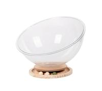 Colcolo Acrylic Cat Bed Space Capsule Bed With Transparent Dome With Cozy Enclosed Lounge suitable for indoor use home decoration living room, Large, Round