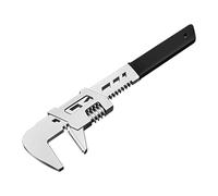 Colcolo Adjustable Wrench Steel Utility Multifunctional Portable DIY Home Repair Manual Tool Comfortable Plumbing Monkey Wrench, S
