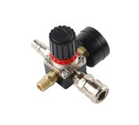 Colcolo Air Compressor Regulator Pressure Reducing Valve with Gauge and Quick Connect Interface Alloy Steel Components for Garage Projects Workshop Air Lines, Square 4-Hole Iron