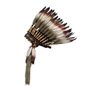 Colcolo American Chief Indian Native Hat Feather Headdress Headpiece for Party Halloween