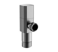 Colcolo Angle Stop Valve Turn Shut Off Valve Anti Rust Leakproof 1/2'' Inlet Outlet Connection Valves for Toilet Bathroom, B