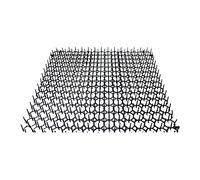 Colcolo Anti Cat Repellent Cat Scat Mat Couch Protector with PP Spikes 34x42cm Accessory Indoor and Outdoor Black for Garden Fence