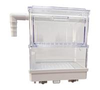 Colcolo Aquarium Hanging Box Filtration System Silent Drawer Box Overflow Pipe for Small Tank Turtle Tank, Double Layer