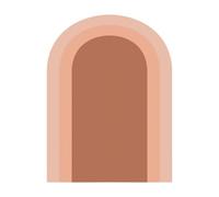 Colcolo Arch Wall Decal Boho Arch Wall Sticker Stick and Peel Bohemian Geometric Art Wallpaper, Color Block Abstract Wall Decor Headboard Home Door Decor Kids Room PVC Wallpaper Decoration, Pink