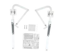 Colcolo Attic Ladder Hinge Arms Thick Galvanized Steel Replacement Flat Washers Portable Heavy Duty Ladder Accessory for W2208 W2210, Attic Ladder Hinge