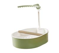 Colcolo Automatic Bird Bath Bird Shower Indoor Sturdy Accessories Ferret Budgie Play Pool Adjustable Parrot Bathtub, U Style Green