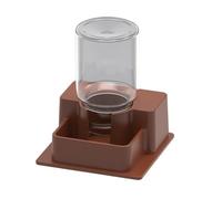 Colcolo Automatic Reptile Water Dish, Drinking Tool, Reusable, Accessories Decorative Water Dispenser with Bottle for Tortoise Geckos, Brown