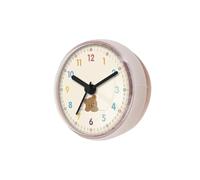 Colcolo Bathroom Clock with Suction Cup Adorable Wall Hanging or Countertop Small Round Clock for Mirror Living Room Cabinet Toilet, DPL1156B white