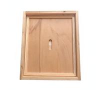 Colcolo Bee Lid Top Galvanized Outer Panel with Wood Support Board and Lift Slot Suitable for Apiary Maintenance Backyard Beekeeping Beginner setups, Log Wood Type