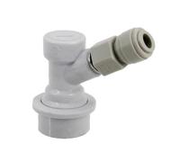 Colcolo Beer Keg Connector Ball Lock Disconnect Coupler Adapter with Quick Release Fitting for Standard Keg Systems Easy Maintenance Suitable for homebrewers, 8MM, White Air Intake