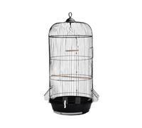 Colcolo Bird Cage European Styles Bird Carrier Pet Supplies Mesh Metal Birdcage Round for Canary Cockatiels Lovebirds Macaw Finches