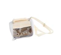 Colcolo Bird Carrier Transport Bag, Clear Window Bird Travel Cage, Small Animal Carrier for Macaw Conure Parakeet Squirrel Chinchilla, Yellow