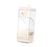 Colcolo Bird Feeder Hanging Feeding Station Anti Splashing Sturdy Parrot Foraging Feeder Cage Accessories for Lovebirds Budgerigar, White