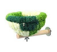 Colcolo Bird Nest for Cage Parrot Cage Nest Self Warm Cute Bird Hideaway Hut Sleeping Bed for Budgie Lovebird Parakeets Macaws Mouse, green