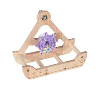 Colcolo Bird Swing Perch Toy Birdcage Accessories Swaying Bite Resistant Parrot Perch Rocking Parakeet Toy for Cockatoos Lovebirds
