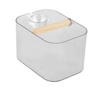 Colcolo Bird Toilet Stand with Bucket Bird Potty Supplies with Feeding Bowl Creative Parrot Grinding Perch Training Tool for Parakeet, Square
