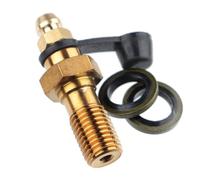 Colcolo Brake Caliper Bleeder Screw Banjo Bolt Copper Washers Motorcycle Hardware Hydraulic Component 304 Stainless Steel Suitable for street bikes bikes garage service, 1.25, Bleed Gold