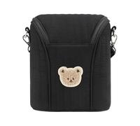 Colcolo Breastmilk Bag Pump Milk Thermal Bag Stylish Insulated Tote Organizer for Home Shopping Daycare, Black