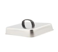 Colcolo Burger Cover Cheese Melting Dome Griddle Accessory Basting Cover Stainless Steel for Sandwiches Patties Burgers Grilling, 31x24x5cm