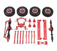 Colcolo Car Rc Truck Axle Chassis Assembly Axle Chassis Linkage Hub Metal Undercarriage Support System For Improved Durability And Control Suitable for trail rigs rough ground weekend runs, Red