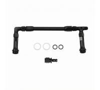 Colcolo Carburetor Petrol Line Assembly Braided Hose Angled Connection Aluminum Alloy Nylon Suitable for Double Supply Auto Setup, AN6 Dual Fuel Rail 4150