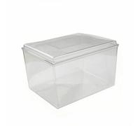 Colcolo Casket Cover Acrylic Display Case Memorial Box Cover Transparent Rigid Lid Dust Suitable for Indoor Remembrance Home Display , Medium 37 27 26
