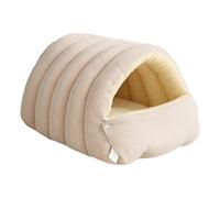 Colcolo Cat Bed Cave Pet House Four Seasons Soft Pet Nest Protection Cat Nest Shelter for Pets Supplies Hamster Bunny Hedgehog, White M