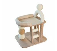 Colcolo Cat Climbing Structure Including Activity Scratching Roller Padded Sleeping Area Rope With MDF Sisal Cotton Linen Suitable for cats single indoor corners