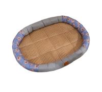 Colcolo Cat Cooling Bed Summer Sleeping Iced Silk Pad Hot Days Breathable Kitten Cooling Mat Dog Lounge for Kitten Pet Birthday, Grey
