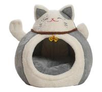 Colcolo Cat House Supplies PP Cottons Convenient Non Slip Bottom Accessory Multi Purpose Comfortable for Winter Pet Bed Cat Shelter, Gray M