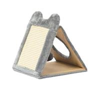 Colcolo Cat Scratching Board Cat Scratch Pad with Interactive Hole Breathable Pet Toy Scratching Post for Small Medium Large Cats, Gray